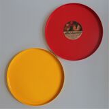 Red melamine top - Allbricka, made in Sweden - 1970s
