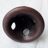 Signed stoneware tealight candle holder