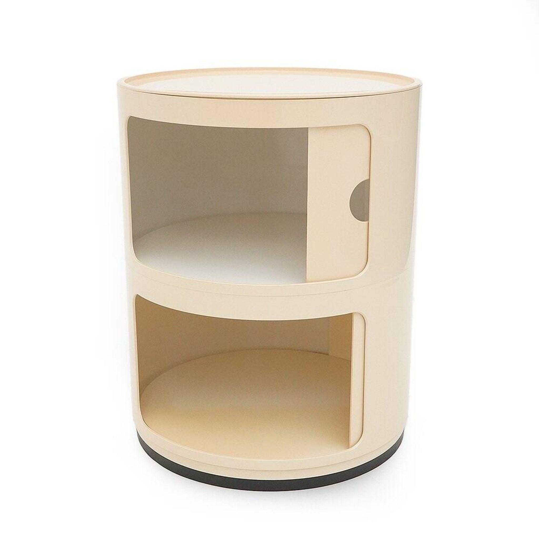 White modular storage unit by Anna Castelli for Kartell, 1970s.