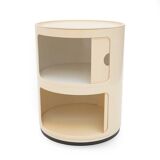 White modular storage unit by Anna Castelli for Kartell, 1970s.