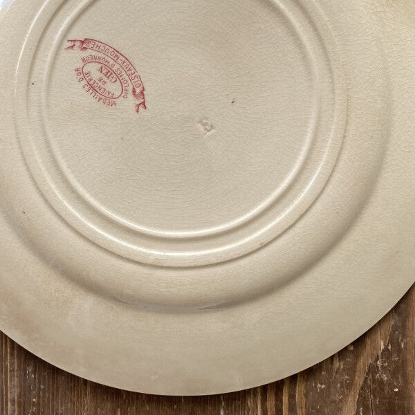 Assiette à dessert Gien x4