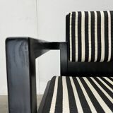 Set of German armchairs model D51 Fagus with Bauhaus patterned cushion by Walter Gropius for Tecta.