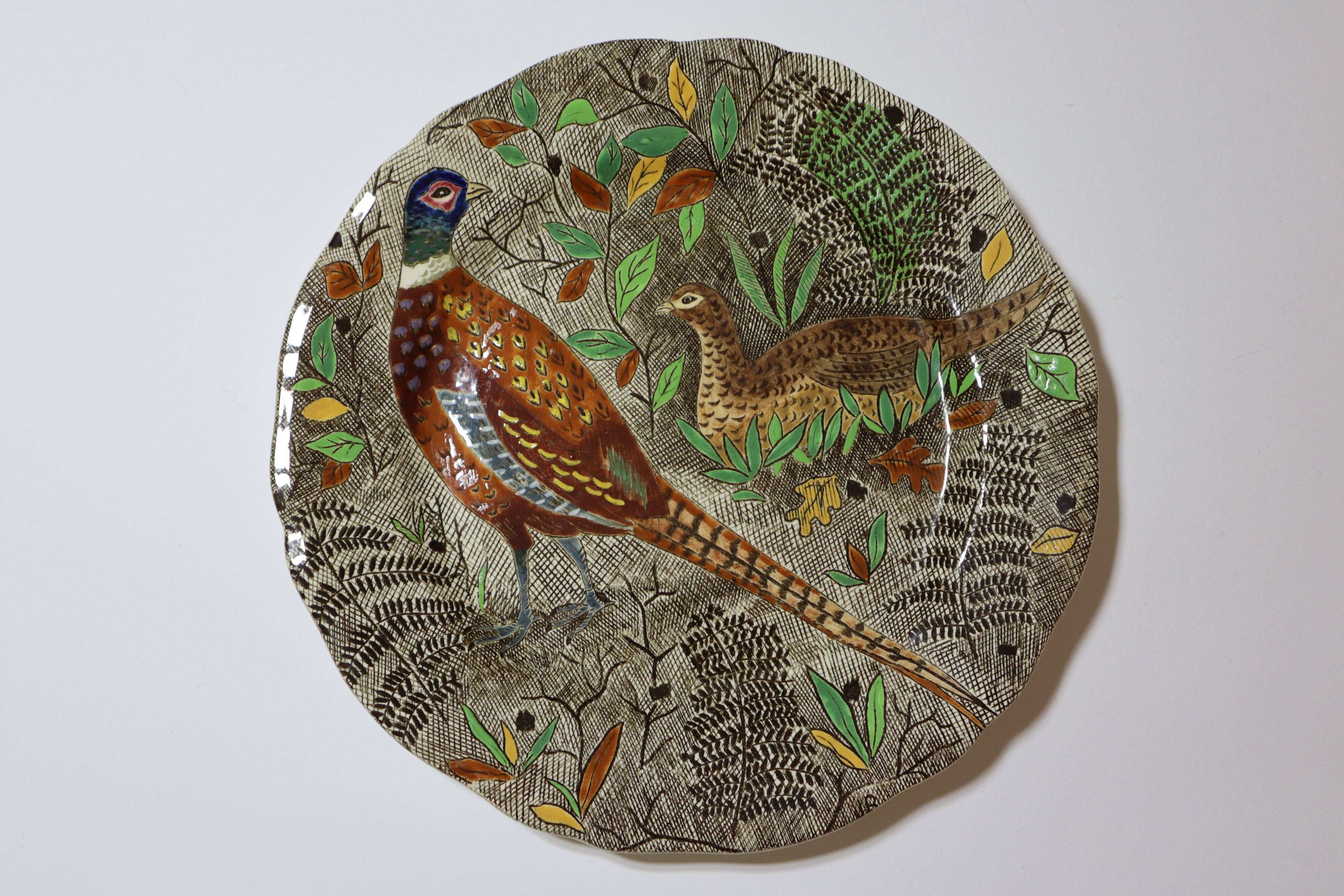 Gien Rambouillet Pheasant flat plate
