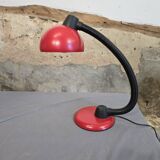Red designer desk lamp for Hustadt, by Klaus Hempel. 1970s