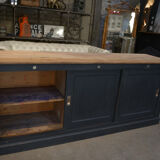 Low cabinet with sliding doors in fir 1930