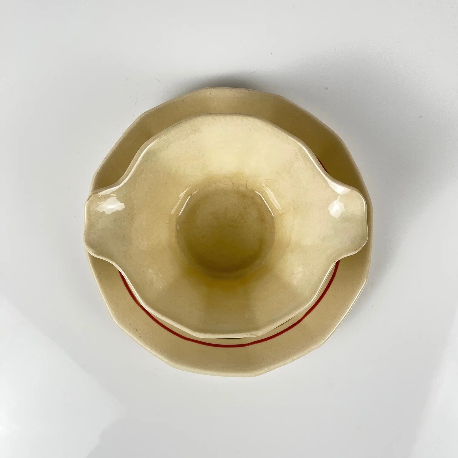 Sauceboat "Armelle", Sarreguemines, late 19th - early 20th century