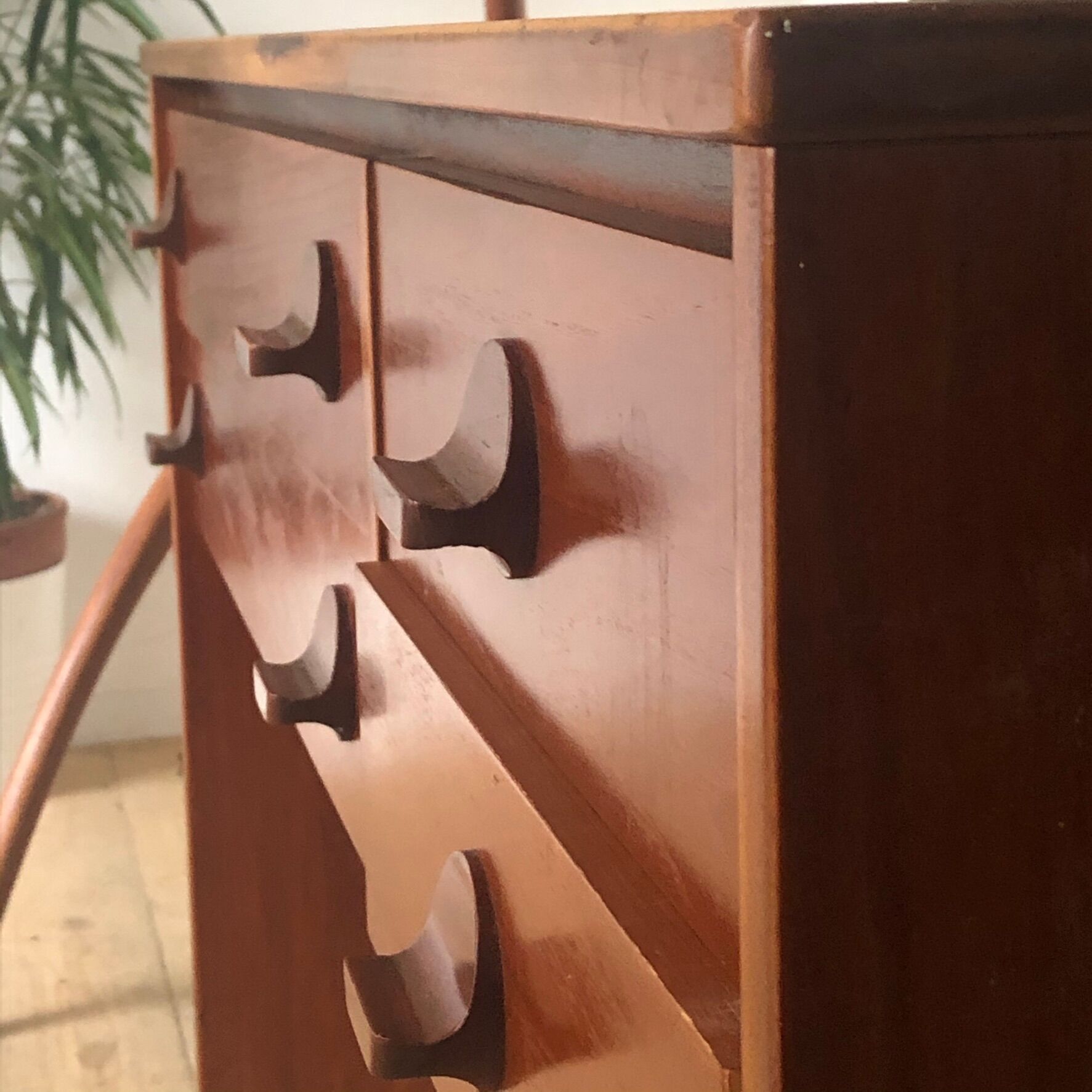 Teak vintage dressing table