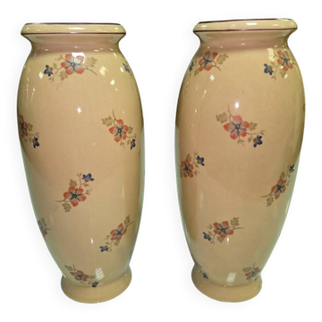 Pair of ceramic vases after Jérôme Massier