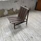 Modernist oak armchair