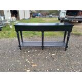 Napoleon III style wooden and cane console