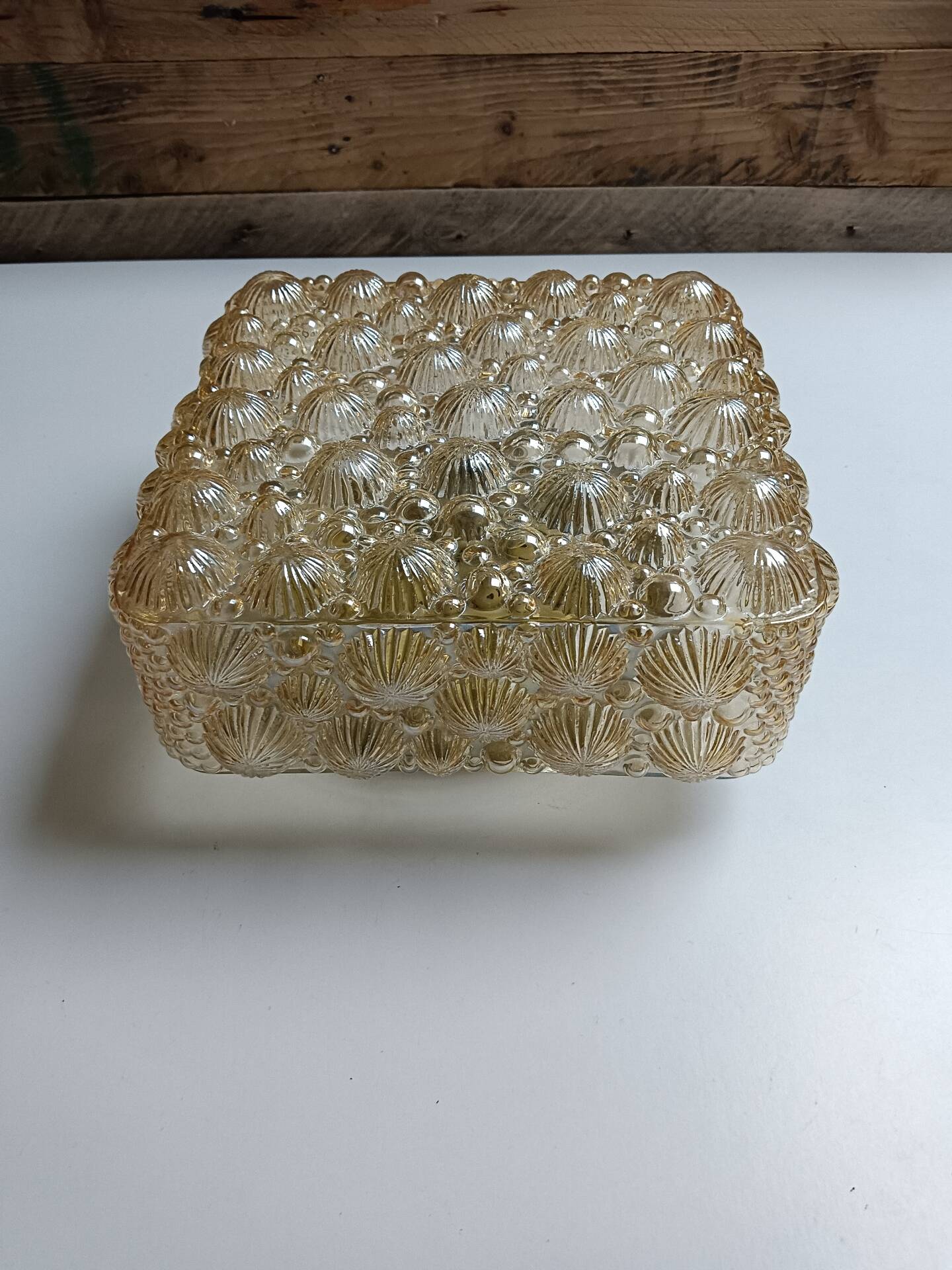 Luminaire verre et support à électrifier
