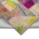 Handwoven anatolian contemporary 173 cm x 244 cm purple patchwork carpet