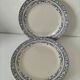5 plates Creil and Montereau model Colbert – Ironstone 1890-1895