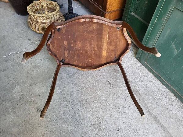 Table à thé à 2 niveaux et 2 poignées