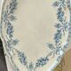 Small iron earth dish Emile Bourgeois blue flower garland pattern