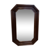 Octagonal mirror 58 x 38 moulded wood frame