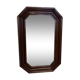 Octagonal mirror 58 x 38 moulded wood frame