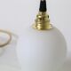 Lamp in white matte opaline, vintage