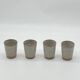 Ensemble de 4 gobelets / verre grès Roger Jacques , vintage