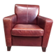 Cowhide club armchair, Vintage clubchair