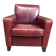 Cowhide club armchair, Vintage clubchair