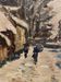 Animated snowy landscape from the early 20th century