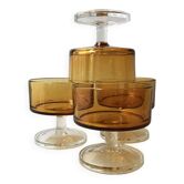 Amber champagne glasses SWEDEN - Luminarc