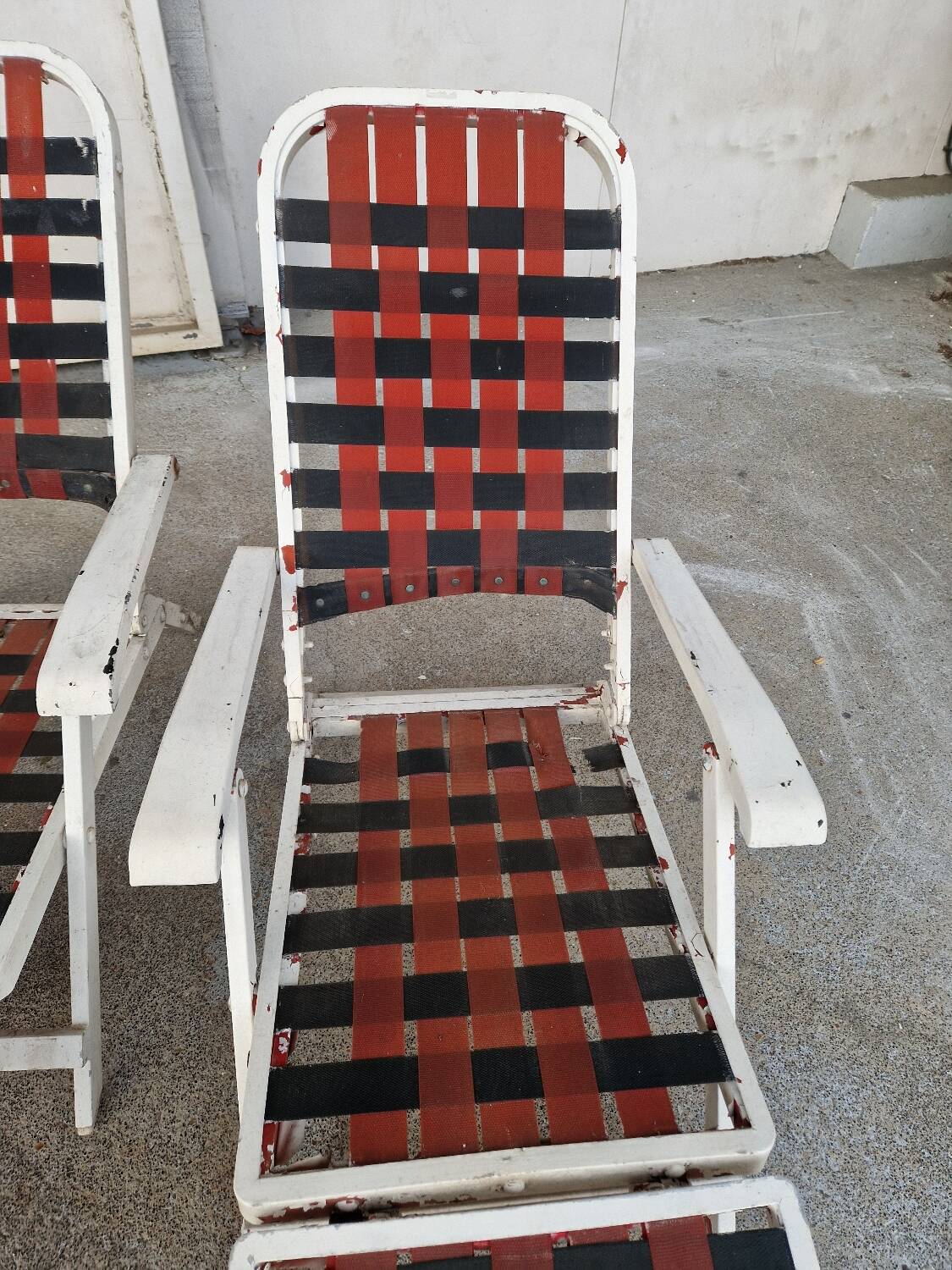 Two Deck Chairs From The Liner France