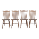 Series of 4 bistro chairs signed Baumann tacoma model 1950 vintage