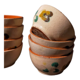 PRODUCT POP UP CHRISTMAS 2022 Four small potter's bowls in vintage enamelled earth