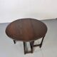 Small antique oak gateleg drop-leaf side table, 1900s