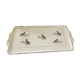 Plat à cake Ceranord St Amand, motifs oiseaux