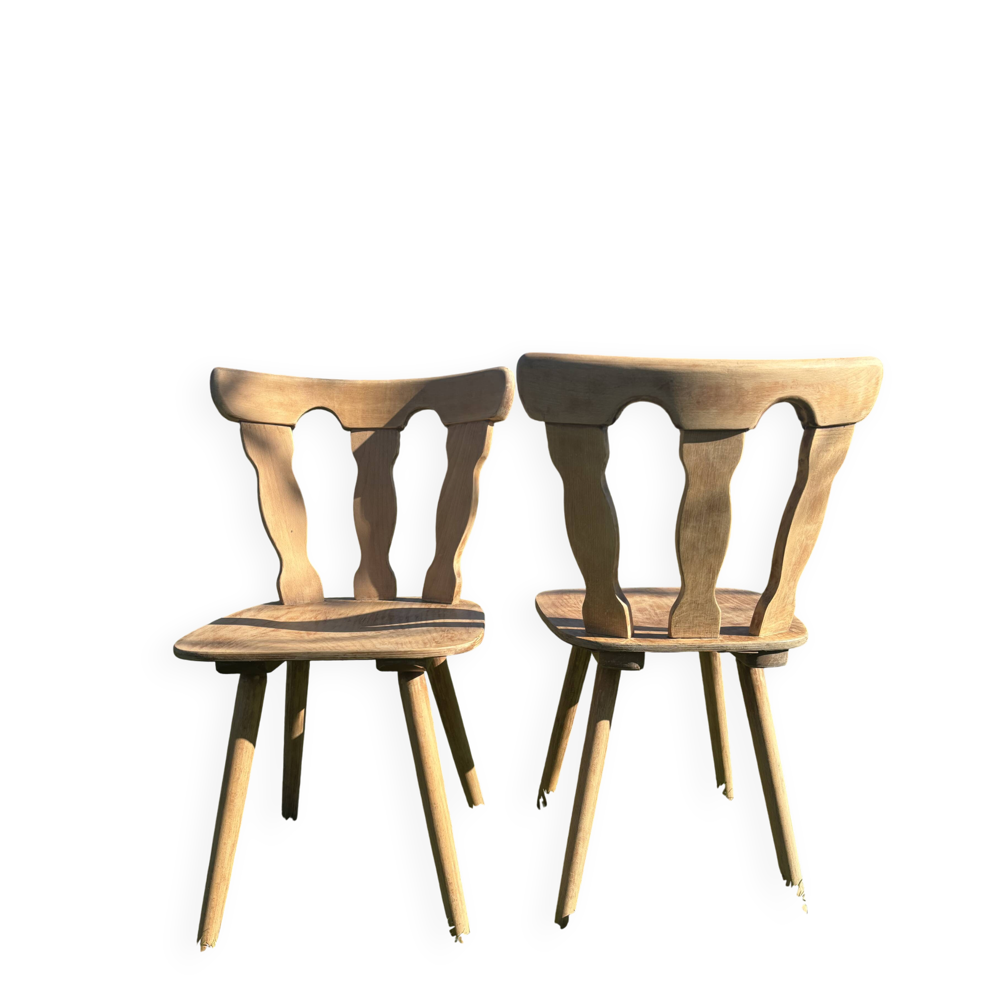 2 old bistro chairs