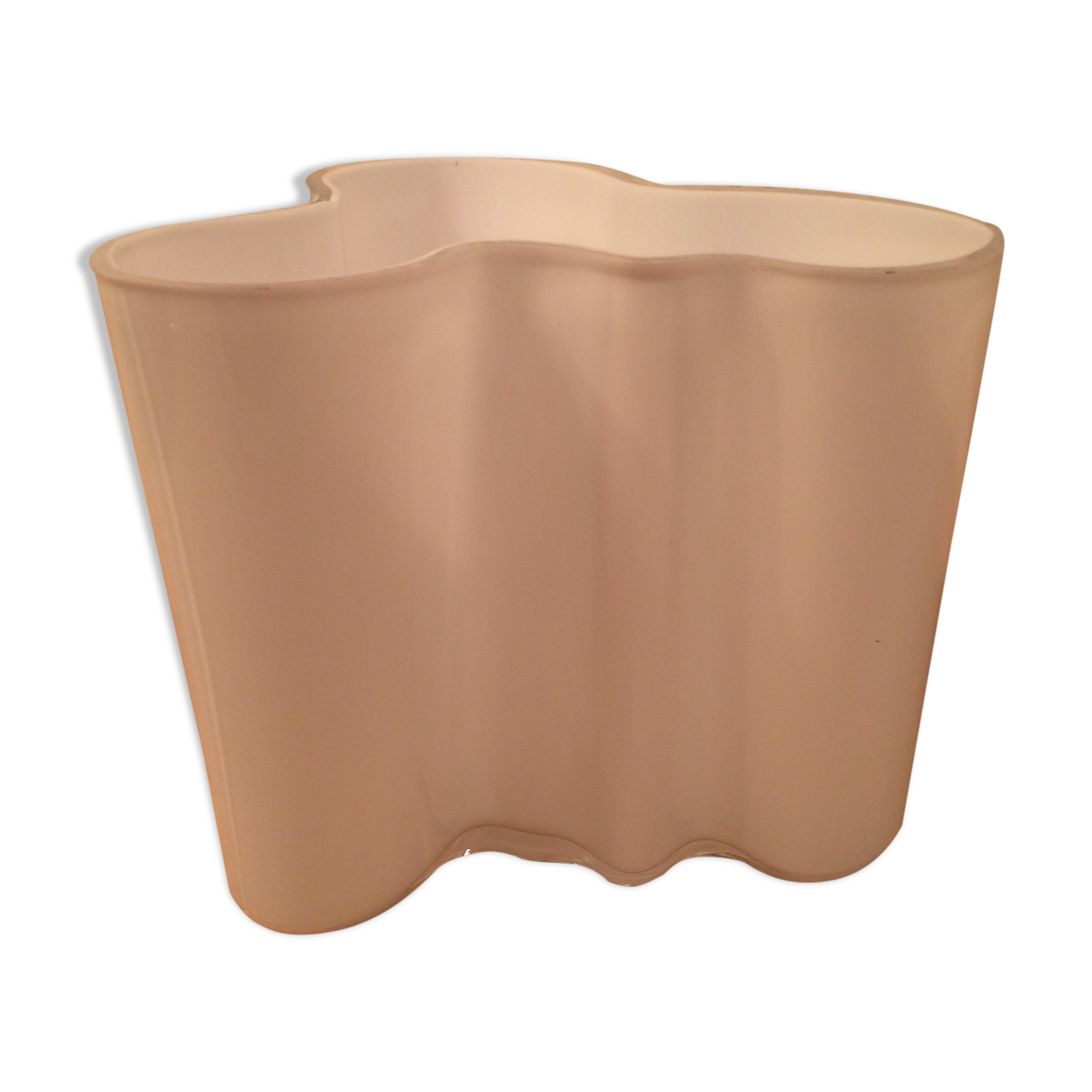 Vase Alvar Aalto Iitala 9.5 cm white glass