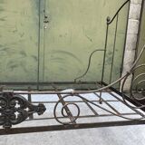 Folding bed in wrought iron 19th century