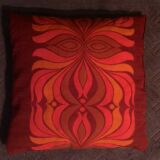 Vintage flower power/psychedelic cushion - 1970s