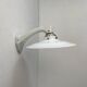 Old ceramic and opaline vintage wall lamp