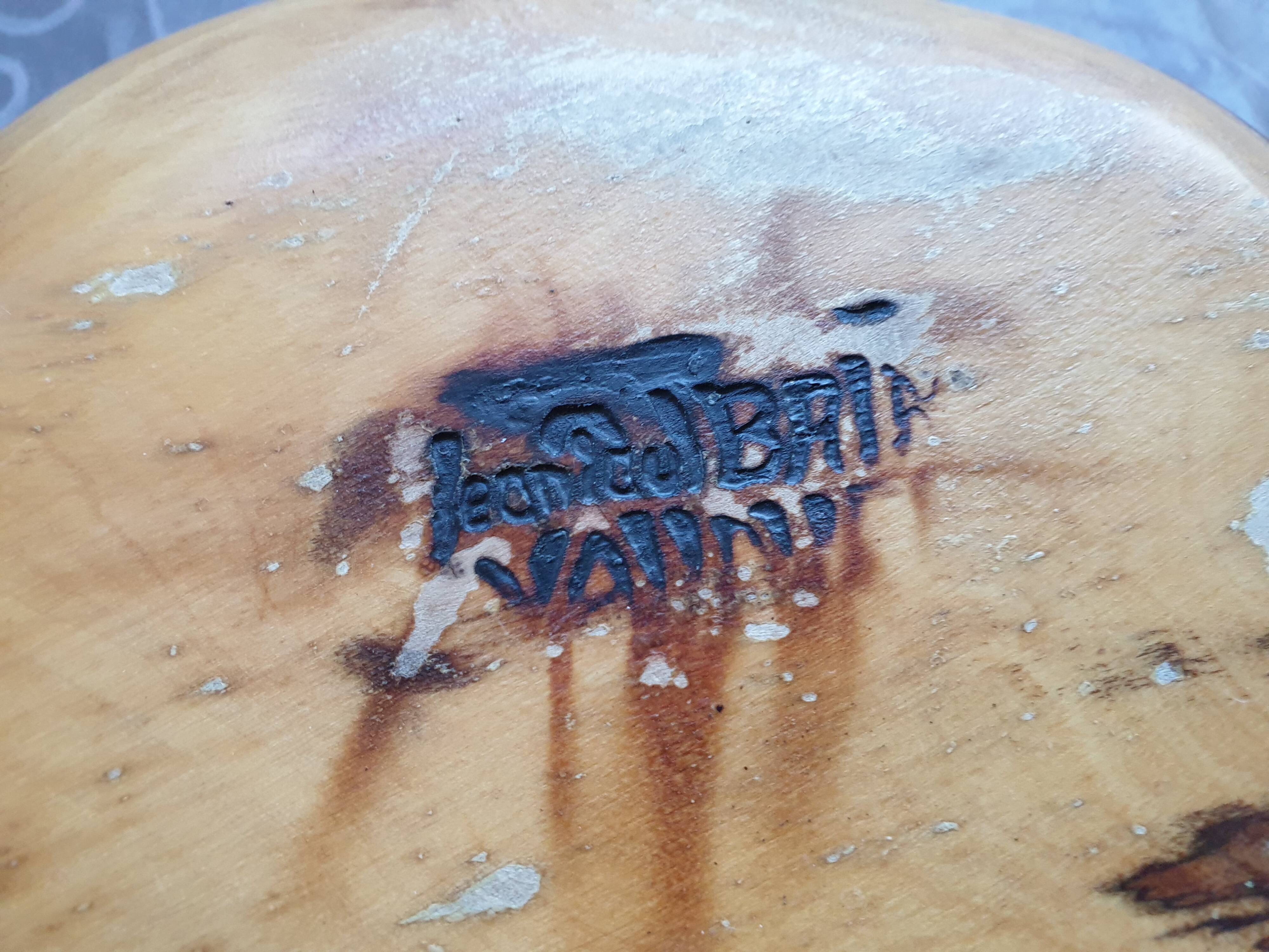 Olive wood dish Jean Paul Bain Vallauris