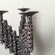 Brutalist modern artisanal chandelier design