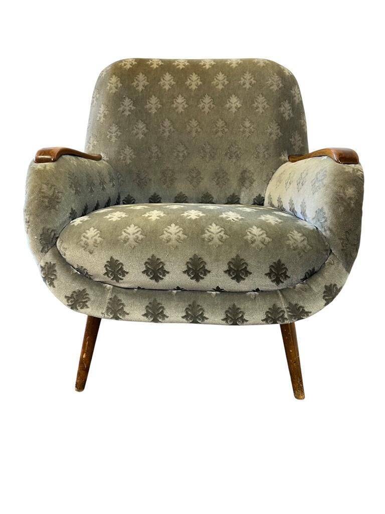 Fauteuil cocktail vintage bleu clair / fauteuil / fauteuil une place