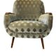 Fauteuil cocktail vintage bleu clair / fauteuil / fauteuil une place
