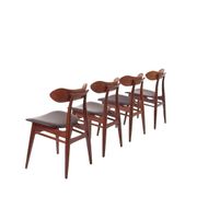 Louis van Teeffelen “Kastrup” dining chairs for Wébé – set of 4