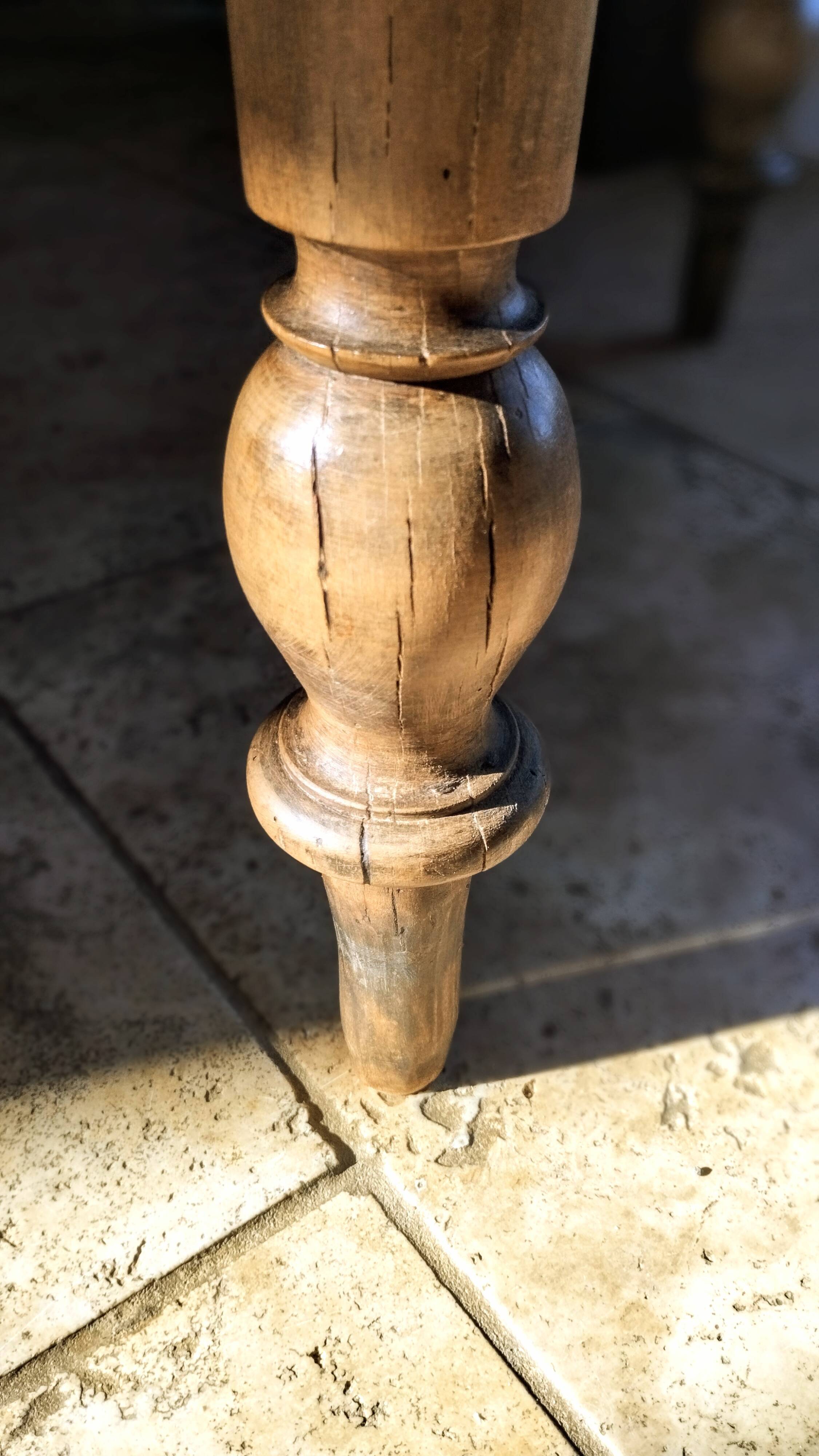 Farmhouse table dating from the end of the 19th century