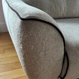 Grey two-seater sofa