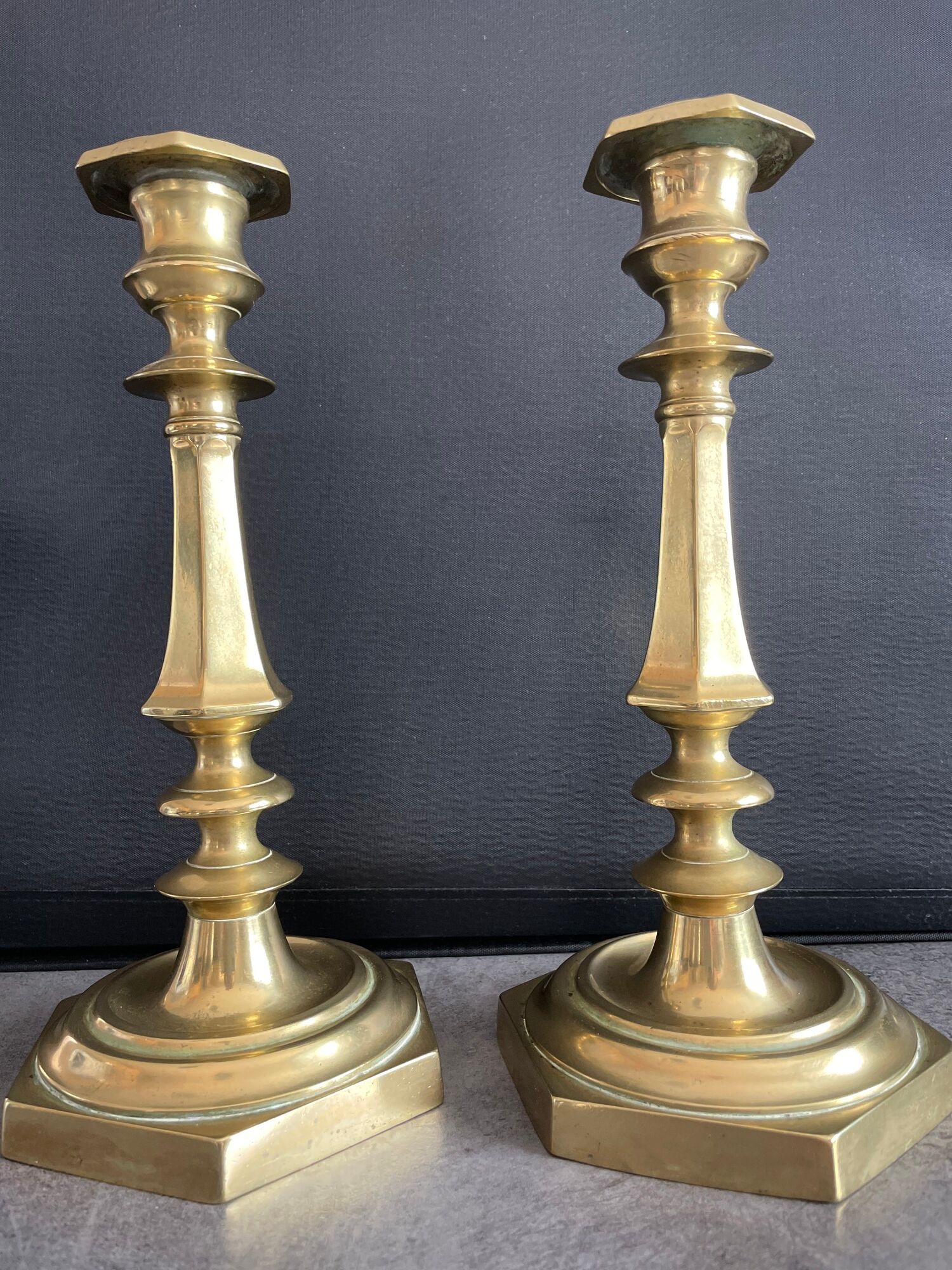 Pair of candle holders