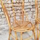 Paire de chaises rotin
