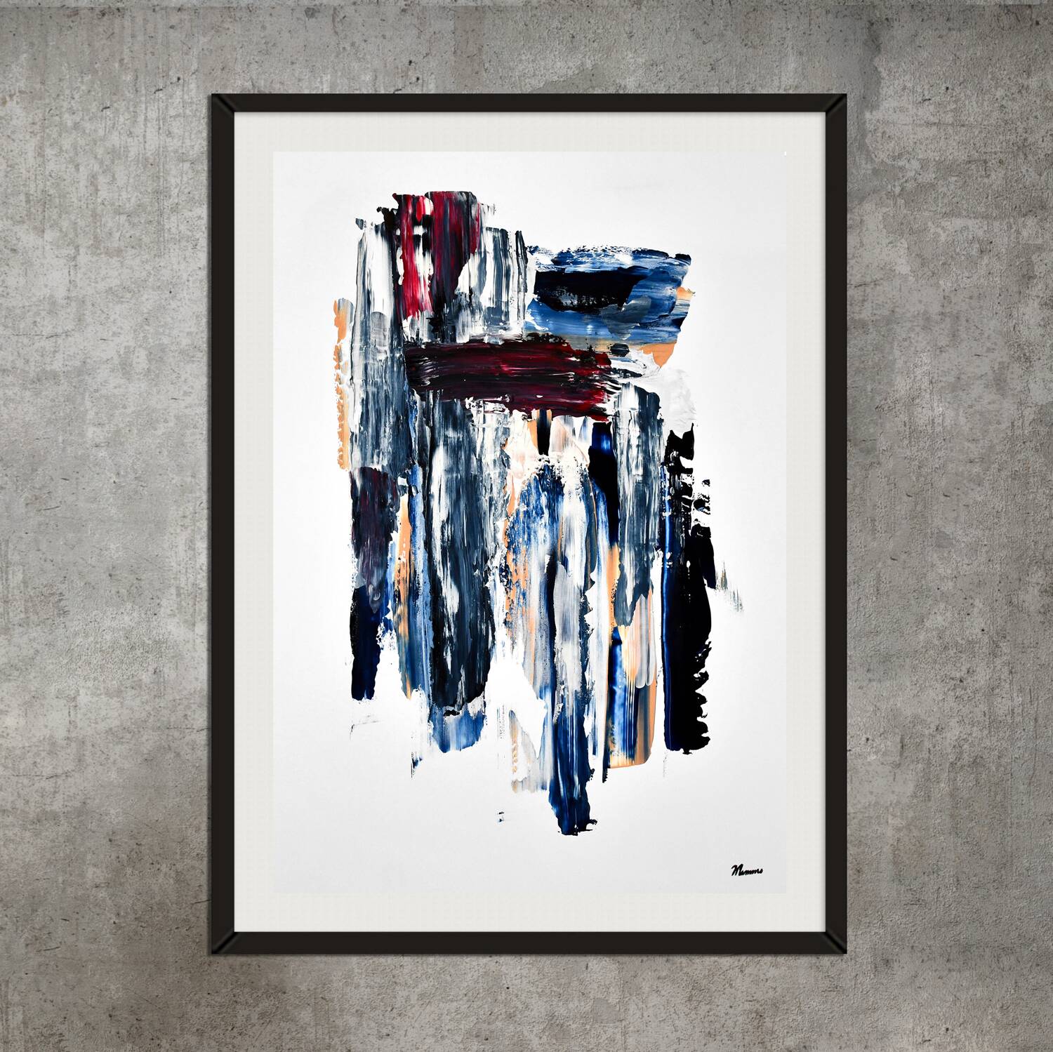 Œuvre abstraite contemporaine originale – Mimmo Scali