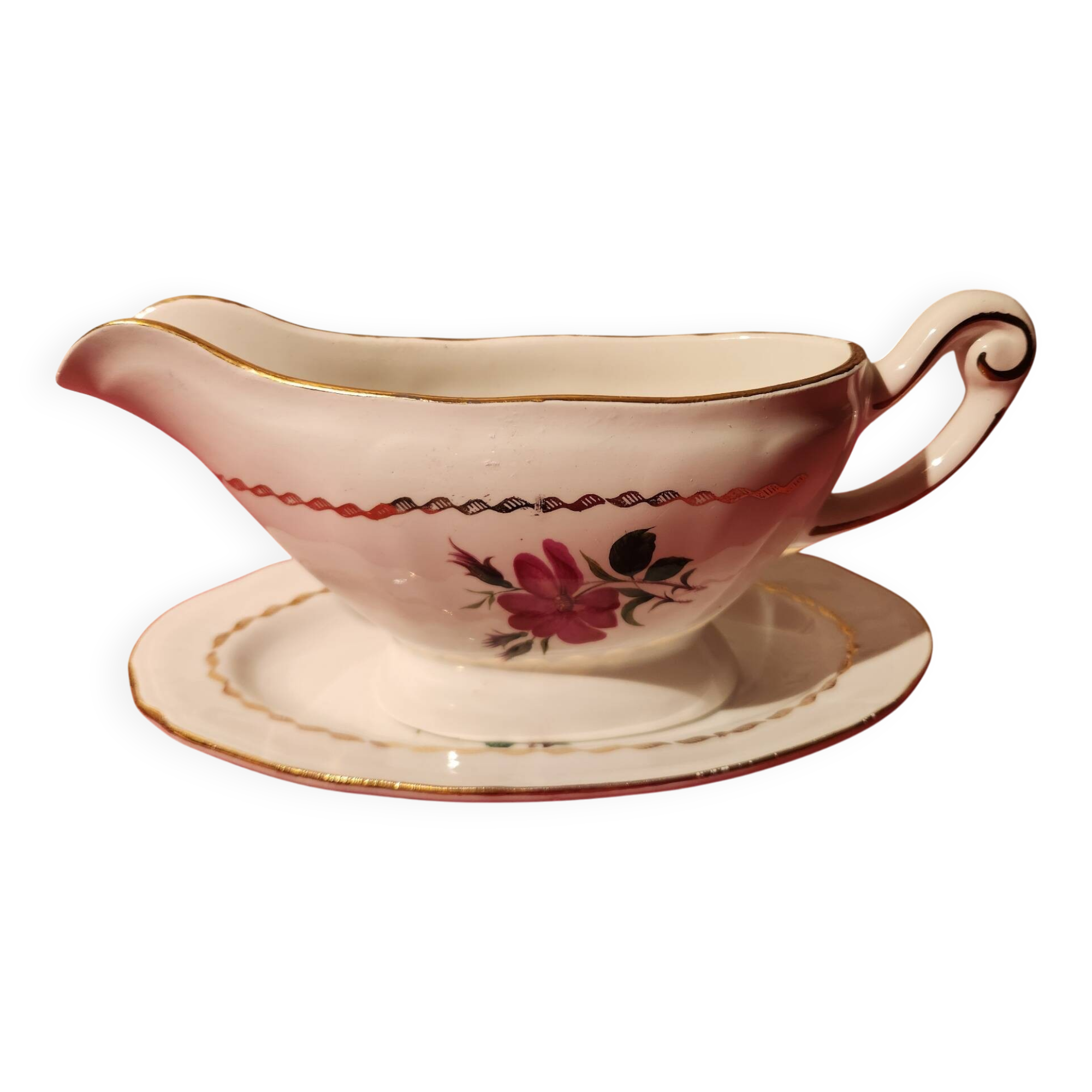 Sauce boat and small oval dish the Amandinoise