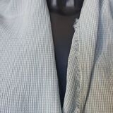 Blue vintage striped fabric