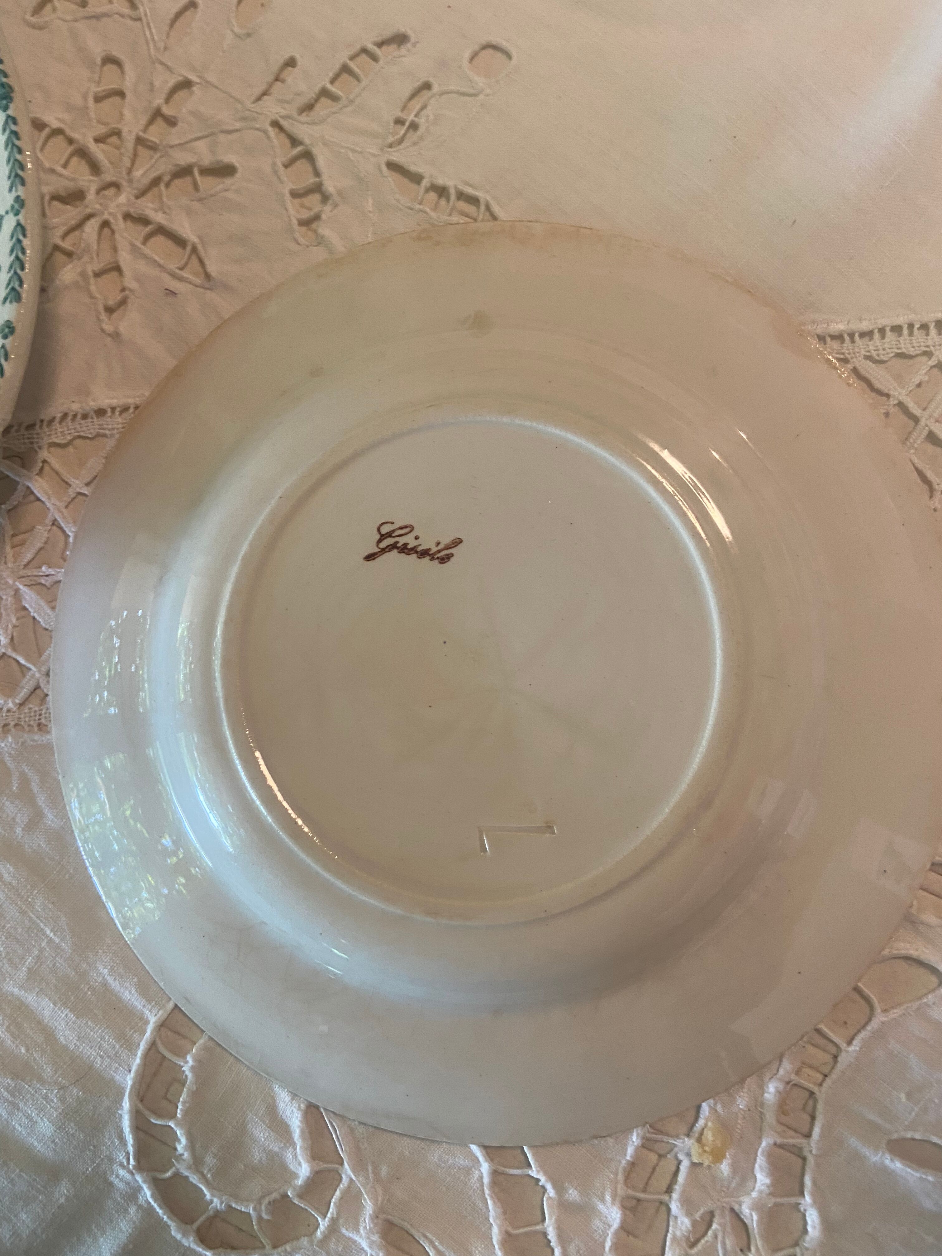 Vintage ceramic 12 plates and 3 plates